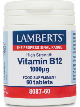 Lamberts Hypoallergenic Formulation Vitamin B12 Βιταμίνη για Ενέργεια & Ανοσοποιητικό 1000mg  60 ταμπλέτες