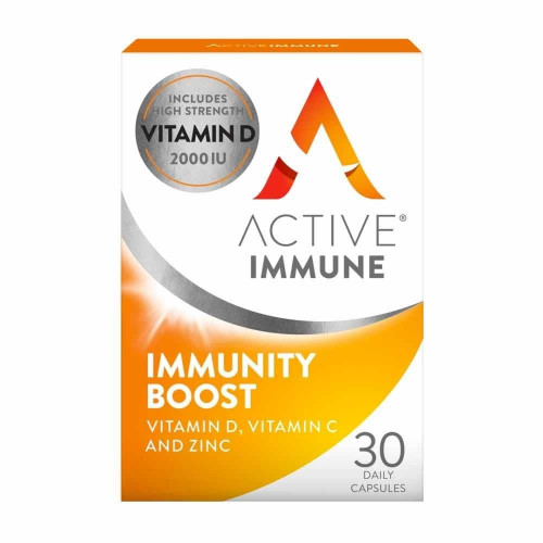 Active Iron Immune Boost Vitamin D, C & Zinc Συμπλήρωμα για την Ενίσχυση του Ανοσοποιητικού 30 κάψουλες